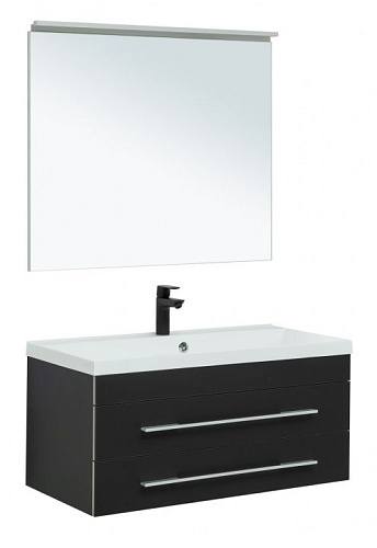Комплект мебели Aquanet 00281107 Верона для ванной комнаты, черный купить недорого в интернет-магазине Керамос