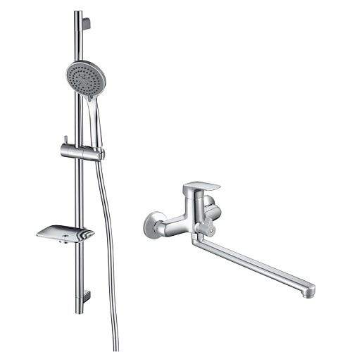 Комплект Aquatek AQ1033CR Вега для ванной Set 2 в 1 (AQ1042CR + AQ2011CR), хром Комплект Aquatek AQ1033CR Вега для ванной Set 2 в 1 (AQ1042CR + AQ2011CR), хром