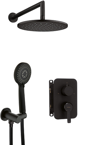 Набор Deante BXYZNQAM Arnika для душа скрытого монтажа с BOXом, Nero (черный) Набор Deante BXYZNQAM Arnika для душа скрытого монтажа с BOXом, Nero (черный)
