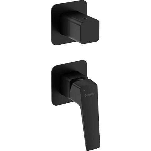 Смеситель Deante BQL_N44P Blur для душа встраиваемый, на 2 выхода, с внутренней частью, Nero (черный)
