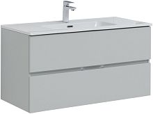 Тумба с раковиной Aquanet 00274010 Алвита New, 101х46 см, серая Тумба с раковиной Aquanet 00274010 Алвита New, 101х46 см, серая