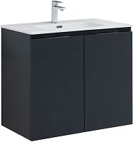 Тумба с раковиной Aquanet 00273992 Алвита New, 81х47 см, серая Тумба с раковиной Aquanet 00273992 Алвита New, 81х47 см, серая