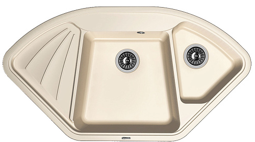 Мойка для кухни Florentina 20.185.J1060.201 Капри 106х58 см, с крылом, жасмин снят с производства