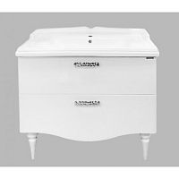 Тумба Comforty 00-00004768 Монако напольная 75х48 см, с раковиной 50110, белая Тумба Comforty 00-00004768 Монако напольная 75х48 см, с раковиной 50110, белая