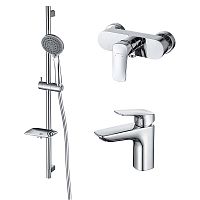 Комплект Aquatek AQ1031CR Вега для ванной Set 3 в 1 (AQ1010CR + AQ1060CR + AQ2011CR), хром