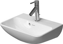 Раковина Duravit 719450010 ME by Starck для рук с переливом, с намеченной областью под смеситель, белая, 45x32 см