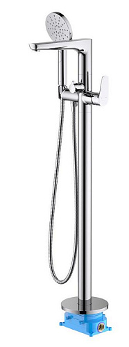 Смеситель Aquatek AQ1145CR Бетта  для ванны напольный (внешняя и скрытая часть), хром