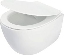 Унитаз Deante CDLD6ZPW Silia подвесной 36х51 см, с сиденьем микролифт, белый Унитаз Deante CDLD6ZPW Silia подвесной 36х51 см, с сиденьем микролифт, белый