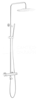 Сет 2017 468-T-MW_Boheme Uno Стойка для душа с термостатом и изливом, белая