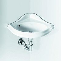 Simas AR036bi*1 Arcade Раковина  угловая 34x34см с 1 отв. под смесит., пробитым вручную, цвет белый