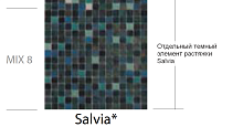 Мозаика Мира ALMA Salvia(8) 32.7x32.7 Стеклянная мозаика