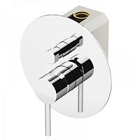 Смеситель Gattoni 2234/22C0.CHcr Easy GBOX встраиваемый на 2 источника в комплекте с GBOX, цвет хром