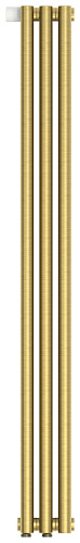 Радиатор Сунержа 051-0320-1203 Эстет-0 отопительный н/ж EU50 левый 1200х135 мм/ 3 секции, состаренная латунь