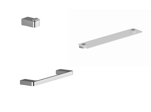 Сет №1703_X07P353, Крючок + X07P324, Полотенцедержатель + X07P332, Полка Сет №1703_X07P353, Крючок + X07P324, Полотенцедержатель + X07P332, Полка