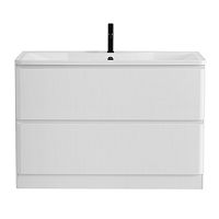 База BelBagno ALBANO-1200-2C-SO-BL под раковину 120х45 см, подвесная, Bianco Lucido (белый глянец)