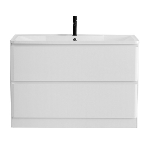 База BelBagno ALBANO-1200-2C-SO-BL под раковину 120х45 см, подвесная, Bianco Lucido (белый глянец) купить недорого в интернет-магазине Керамос