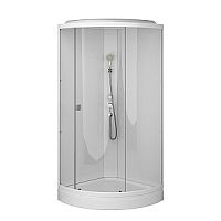 Душевая кабина AM.PM W88C-301-090WT X-Joy, 90х90 см, с низким поддоном, стекло прозрачное/белый глянец