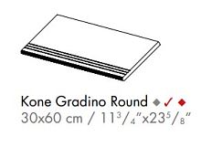 Ступень AtlasConcorde KONE KoneBeigeGradinoRound30x60