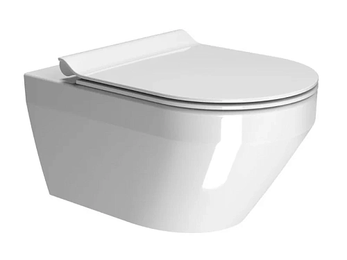 Чаша унитаза GSI 881611 Pura подвесного 36х50 см, безободковый, белый глянцевый Чаша унитаза GSI 881611 Pura подвесного 36х50 см, безободковый, белый глянцевый