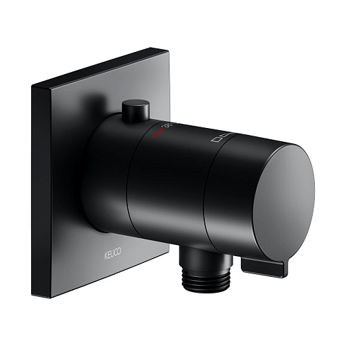 Смеситель Keuco 59554370002 IXMO с термостатом для встройки с выводом для шланга DN 15, черный матовый купить недорого в интернет-магазине Керамос