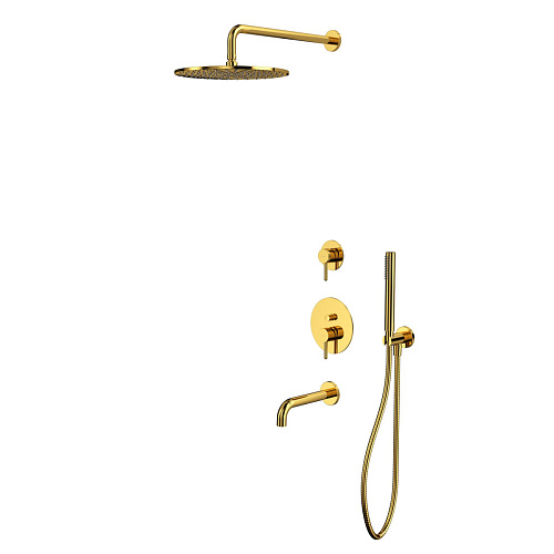 Смеситель скрытого монтажа Whitecross Y gold YSET07GL Смеситель скрытого монтажа Whitecross Y gold YSET07GL