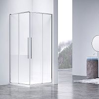 Душевой уголок Vincea VSS-4SN8010CL Slim-N, 100х80 см, профиль хром/стекло прозрачное