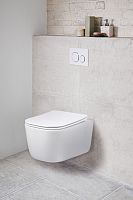 Унитаз Vincea VT1-28 Core подвесной, безободковый, 35х51 см, ультратонкое сиденье Soft-close, белый