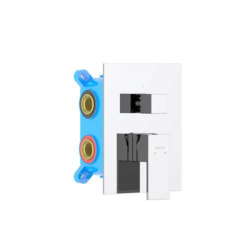 Смеситель Aquatek AQ1647CR Либра для ванны, 3 режима (внешняя и скрытая часть), хром Смеситель Aquatek AQ1647CR Либра для ванны, 3 режима (внешняя и скрытая часть), хром