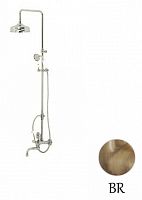 Душ.стойка с моно.смес., излив, верх. и ручн.душ Migliore  ML.ERM-7004.BI.BR