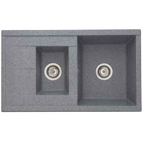 Мойка для кухни Акватон 1A716232DE230 Делия 87х51, серый Мойка для кухни Акватон 1A716232DE230 Делия 87х51, серый