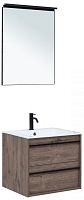 Комплект мебели Aquanet 00271952 Lino для ванной комнаты, темное дерево