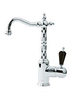 Смеситель Boheme 242 Tradizionale Nero для умывальника, высокий, хром/черный