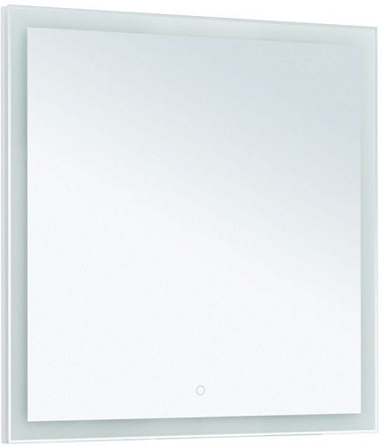 Зеркало Aquanet 00274016 Гласс без подсветки, 80х80 см, белое купить недорого в интернет-магазине Керамос