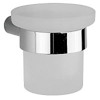 Стакан Cisal SY09050021  System подвесной, цвет матовое стекло/хром