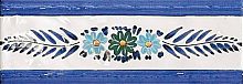 Декоративный элемент (плитка) MAINZU Vitta CenefaCampanellaBlu7*20