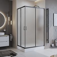 Душевой уголок BelBagno UNO-195 UNO-195-AH-2-120/90-P-NERO Душевой уголок BelBagno UNO-195 UNO-195-AH-2-120/90-P-NERO
