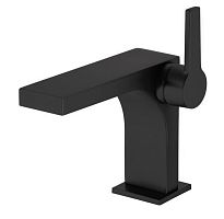 Смеситель Keuco 51104130100 Edition 11 для умывальника однорычажный, излив 11 см, хром черный шлифованный