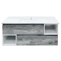 Тумба Comforty 00004137137 Турин подвесная 120х47 см, с раковиной 9120E, дуб бежевый Тумба Comforty 00004137137 Турин подвесная 120х47 см, с раковиной 9120E, дуб бежевый