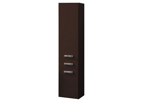 Шкаф - колонна Акватон 1A135203AM430 Америна 34х152 см, темно-коричневый/хром глянец купить недорого в интернет-магазине Керамос
