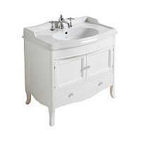 Тумба Simas ARMD90 bi/cr Arcade под раковину AR864, прямой фронт (ручки и петли цвета хром), цвет noce – белый