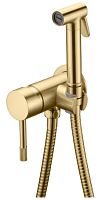 Гигиенический душ Boheme 467-MG Uno со смесителем, золото матовое
