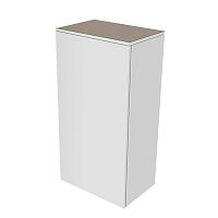 Шкаф-пенал Keuco 31725730002 Edition 400 средний 90х45 см, петли справа, белый/стекло матовое трюфель