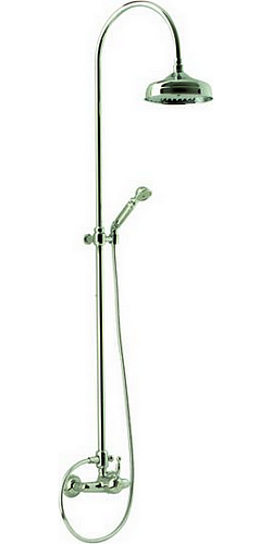 Душевая система Cisal AY00405021  Arcana Royal смеситель для душа,верхний душ,ручной душ с держателем и шлангом, цвет хром снят с производства