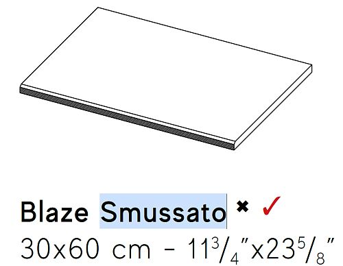Декоративный элемент AtlasConcorde BLAZE BLAZECortenSmussato30x60 купить недорого в интернет-магазине Керамос