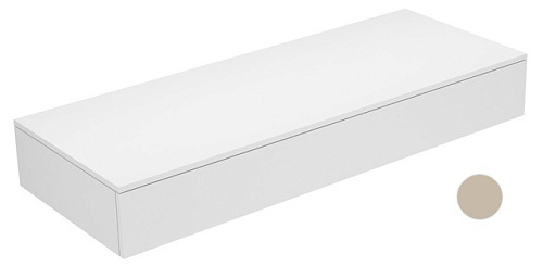 Тумба Keuco 31760750000 Edition 400 боковая 140х53.5 см, белый/стекло матовое кашемир купить недорого в интернет-магазине Керамос