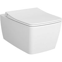 Чаша унитаза Vitra 7672B003-0075 Metropole Rim-Ex подвесного 36х56 см, безободковый, белый Чаша унитаза Vitra 7672B003-0075 Metropole Rim-Ex подвесного 36х56 см, безободковый, белый