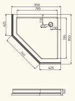 Душевой поддон Migliore  ML.PDP-28.590.BI