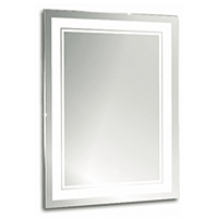 Зеркало Aquanika AQQ6080RU02 QUADRO 60х80 см: с подсветкой, сенсорный выключатель