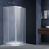 Душевой уголок Vincea VSQ-3AL800MT Alpha, 80х80 см, профиль хром/стекло текстурное