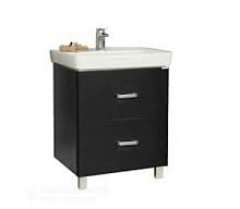 Тумба Акватон 1A169301AM950 Америна 70 Н под раковину, 67х44 см, черный/хром глянец